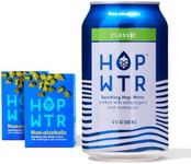 HOP WTR Sparkling Hop Water, Classic 12 Pack, Sugar Free, Low Carb Non Alcoholic Drinks, NA Beer, Adaptogen Drink, No Calories, Adaptogens & Nootropics for Added Benefits, 12 oz Cans