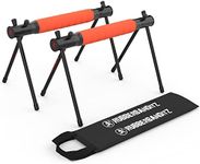 Rubberbanditz Parallette, Parallel Bars & Dip Station, Home Gym Essentials for L-Sit, Calisthenics, and Upper Body Workouts. Ideal for Push Ups, Handstands & Gymnastics, Collapsible & Portable, Pack 1