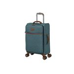 it luggage Beach Stripes 22" Softside Carry-on 8 Wheel Spinner, Teal, 22", It Luggage Beach Stripes 22" Softside Carry-on 8 Wheel Spinner