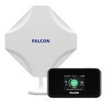 Falcon EVO Mobile 5G Antenna and 5G, 1.8Gbps Router for Caravans and Motorhomes, Plug and Play Wi-Fi