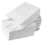 HAKACC 40PCS White Gift Bags with Handles,27.5 x 21 x 14cm Small Paper Gift Bags Party Favour Bags for Wedding Birthday Party Supplies and Gifts