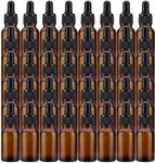 Lawei 40 x 15ml Amber Glass Bottles with Glass Eye Dropper Pipettes Dropper Bottles Small Sample Glass Bottles Refillable for Essential Oils Perfumes Chemistry Lab