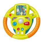 ATIRAMANIYA Early Education Simulation Steering Wheel Kids Music Toy Cartoon Lighting Early Education Multifunctional Music Electronic Organ Simulation Car Steering Wheel Toy for Kids Best Gift