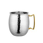 Shri & Sam Stainless Steel Mug with Handle - 1 Piece, Silver, 500ml