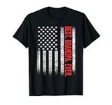 Best Grandpa Ever US American Flag Distressed Father's Day T-Shirt