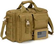 COSCOOA Tactical Messenger Bag, Tactical Briefcase for Man Military Laptop Bag Messenger Shoulder Bag, khaki, Versatile Tactical Style Computer Message Briefcase