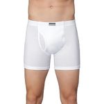 Van Heusen Men Boxer Briefs - 100% Combed Cotton - Anti Bacterial, Colour Fresh, Moisture Wicking_10031_White_XXL