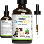 Pet Wellbeing Detox Gold for Dogs & Cats - Vet-Formulated - Gentle Detoxification & Elimination Support - Natural Herbal Supplement 4 oz (118 ml)