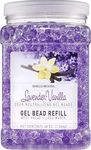 SMELLS BEGONE 48 oz Odor Eliminator Gel Bead Refill - Eliminates Odor from Bathrooms, Boats, Cars, RVs & Pet Areas - Made with Essential Oils - Lavender Vanilla Scent