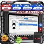 Autel MaxiCheck MX808S-TS Diagnostic Scanner: 2025 Same as MX900-TS TS900, Up of MaxiCOM MK808S-TS MK808Z-TS Upgrade of MK808S MX808S, Top TPMS Programming Tool, 3000+ Active Test, 28+ Service, OS11