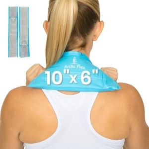 Arctic Flex Ice Packs for Injuries Reusable (24" x 11") - Flexible Hot Cold Packs - Therapy Gel Ice Wrap With Straps - Ankle, Elbow, Knees, Foot, Hip Arm, Back Pain Relief Compress Medical Freezer Pad