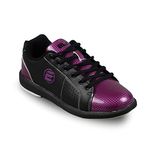 ELITE Women's Classic Bowling Shoes - Lightweight, Vibrant with Universal Slide Soles, Purple/Black, 10