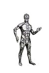 Morphsuits Monster The Android, Multi, Large Skinsuit