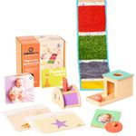 Curious Cub Baby Montessori Learning Wooden Box:4 | 6-9 M Early Child Development,Sensory Learning,Develop Motor Skills,Problem/Puzzle Solving Builds Hand-Eye Coordination & Language Skills