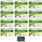 Palmolive Naturals Soap Bar Moisture With Olive Milk, Soap Bars (Pack Of 12), Vegan Soap Natural Origin Biodegradable Soap For Body Hands And Face, With Treseida Thank You Card