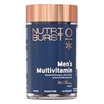 Nutriburst Men’s Multivitamin - Immune System & Mental Performance - Contains 16 Micronutrients; B2, B3, B5, B6, B12, A, C, D - Vegan Sugar Free Supplement - 60 Berry Gummies - 1 Month Supply