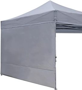 ABCCANOPY Instant Canopy SunWall 10x10 FT, 1 Pack Sidewall Only, Gray