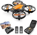 DRONEEYE 4DV8 Drone with 720p Camera for Adults,Mini Drone for Kids FPV Live Video Quadcopter,App Control,3D Flips and Headless Mode,One Key Return,Altitude Hold,2 Modular Battery