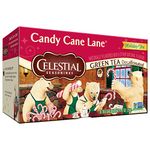 Celestial Seasonings Candy Cane Lane Decaf Holiday Tea, 20 Tea Bags per box, (Pack of 6)