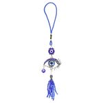 Operitacx Evil Eye Car Hanging Charm Blue Eye Car Pendant Turkish Lucky Ornament for Rear View Mirror Bag Decor Home Protection Health Good Luck Blessing