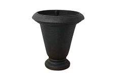 Algreen Crete Urn 25-in. Self-Watering Planter, Black