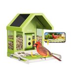 Birdfy Smart Bird Feeder Camera, Durable Metal Feeders: Auto-Identify & Notify, Capture Videos, Live Bird Watching Camera Wireless Outdoor, Solar Powered, Lifetime AI Included