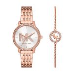 Michael Kors MK1052SET Ladies Melissa Watch and Bracelet Gift Set