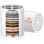 2 Pack 36 Stage Shower Filter Replacement Cartridge - Balance in Filtration and Rejuvenation for Hard Water -VeoryFly ShowerHead Water Filter Cartridge, Compatible with Any Similar Shower Filter