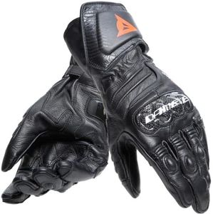 Dainese - Carbon 4 Long Gloves Long Sports Motorcycle Gloves Leather Carbon Ankle Guards Man Black/Black/Black, M