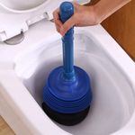 Toriox Toilet Air Drainer Sink Plunger Pipe Unblocker Cleaner Drain Sink Plunger Cleaning Pump for Kitchen Sink, Toilet, Bathroom Sink Rubber Plunger Household Bathroom