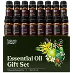 Essential Oils Set - 16 Pcs Premium Grade Home Essentials Oils - for Diffusers, Fragrance, Scents for Candle Making, Soap, Slime - Natural Aromatherapy Oils for Skin & Hair - Home, Office, Car