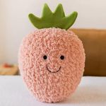 Babique WOL Strawberry Pillow Soft Toys for Kids, Huggable Plush Doll Toy for Kids, Pillow for Kids, Kids Room Decoration (22 cm)