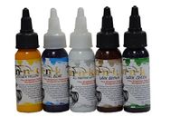 Skin Tattoo Color Ink, 1oz - Set of 5