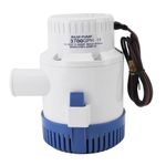 12V and 24V Bilge Pump, 3700 GPH Boat Marine Plumbing Electric Bilge Pump, Marine Electric Rule Bilge Pump, Efficient Low Noise Overheat Prevention (24V)