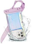 Case-Mate IP68 Waterproof Phone Pouch - Travel Beach Cruise Ship Essentials - Floating Waterproof Phone Case w/Crossbody Lanyard for iPhone 15 Pro/15/14 Pro/14/13 Pro/13/12 Pro/12/S23 - Soap Bubble