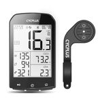 CYCPLUS M1 GPS Bike Computer 7.4 cm LCD Display Waterproof Bicycle Tracker Speedometer and Odometer with Bike Computer Holder Z1