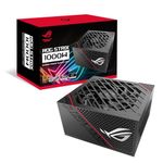 ASUS ROG Strix 1000W Gold PSU (16-pin Cable), Power Supply (ROG heatsinks, Axial-tech Fan Design, Dual Ball Fan Bearings, 0dB Technology, 80 Plus Gold, Fully Modular Cables, 10-Year Warranty)