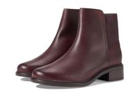 Clarks Collection Women's Maye Palm Fashion Boot, Bordeaux Leather, 8.5 Wide US