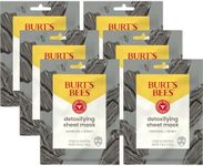 Burt's Bees Detoxifying Charcoal Facial Sheet Mask, Single Use Face Mask, 1 Count (Package May Vary)