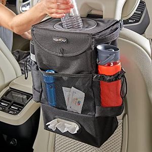 High Road StashAway Car Seat Back Organizer Trash Bag and Tissue Holder