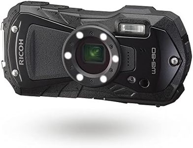 Ricoh WG-80 Black Waterproof Digital Camera Shockproof Freezeproof Crushproof (International Version)