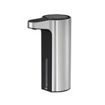 EKO Aroma Automatic Soap Dispenser - Motion Sensor, USB Rechargeable, No-drip Valve, Refillable, Transparent Window to Monitor Liquid Soap Levels, 250ml (Steel Grey)