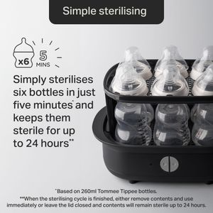 Tommee Tippee Supersteam Electric Steriliser – Black