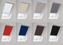 Thermal Blackout Skylight Roller Blinds Suitable For Velux Roof Windows(G Codes) (Silver Frame, 104)