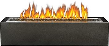 Naopleon Patioflame - GPFL48MHP - Linear Gas Patioflame®, Gas Firepit, Glass Ember Bed, Premium Stainless Steel Construction, Burner Cover Included