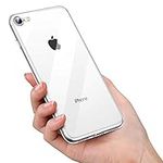 Crystal Clear Transparent SE 2020, iPhone 7 and 8 Gel Case | Comes with Anti-Scratch, Shock Absorption and Anti-Yellowing Protection | Slim-Fit Soft Silicone Cover | Supports Wireless Charging