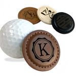 Custom Leather Golf Ball Marker Personalized Magnetic Golf Accessories for Men Gifts for Golfers