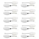 Ruilasago Shoes Trees with Spiral Spring Plastic Maintain Shape Footwear White Shoe Stretcher Set of 10 Pairs