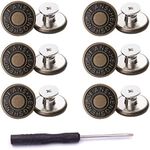 12 Pcs Button for Sewing Metal Jean