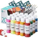 Fabric Paint Set for Clothes, 20 Co
